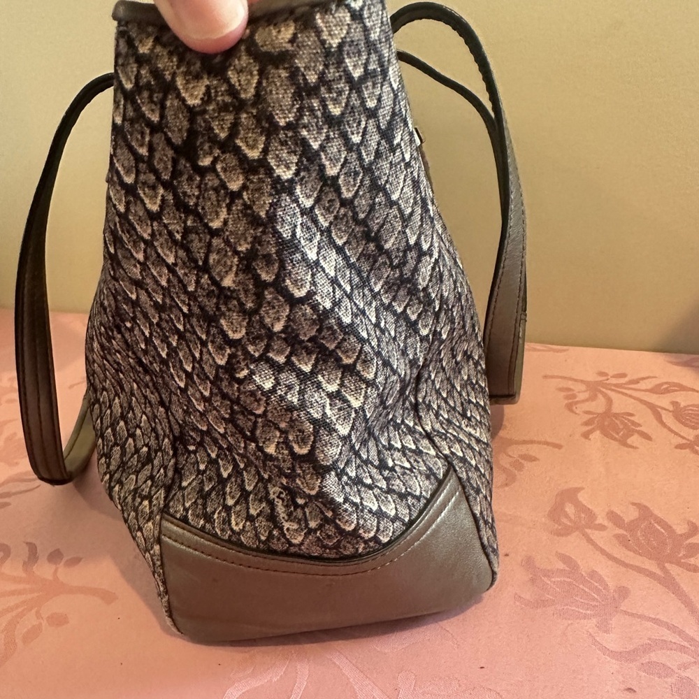 Coach Gray Patterned Tote Bag - Picture 3 of 14